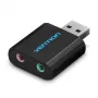 Vention USB externe geluidskaart zwart metaal Type