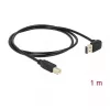 USB-kabel DeLOCK 85558 USB 2.0 1 m USB A USB B zwart