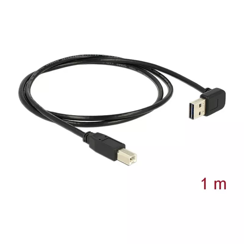 USB-kabel DeLOCK 85558 USB 2.0 1 m USB A USB B zwart