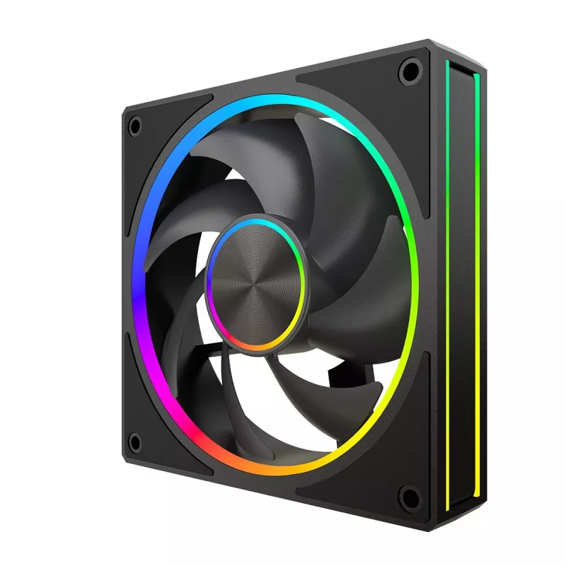 Behuizingsventilator MODECOM VOLCANO LOOP 120 ARGB, 120 mm, PWM, 400–1400 t/min, zwart