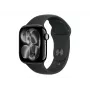 Apple Watch Series 11 GPS + Cellular 42mm zwart aluminium behuizing met zwarte sportband – M/L | Apple