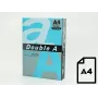 Kleurpapier Double A, 80 g, A4, 500 vel, diepblauw