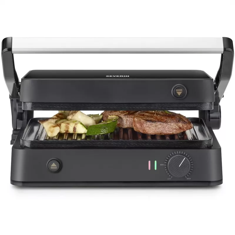 Contactgrill Severin KG 2398 zwart wit 1800W 300x220mm