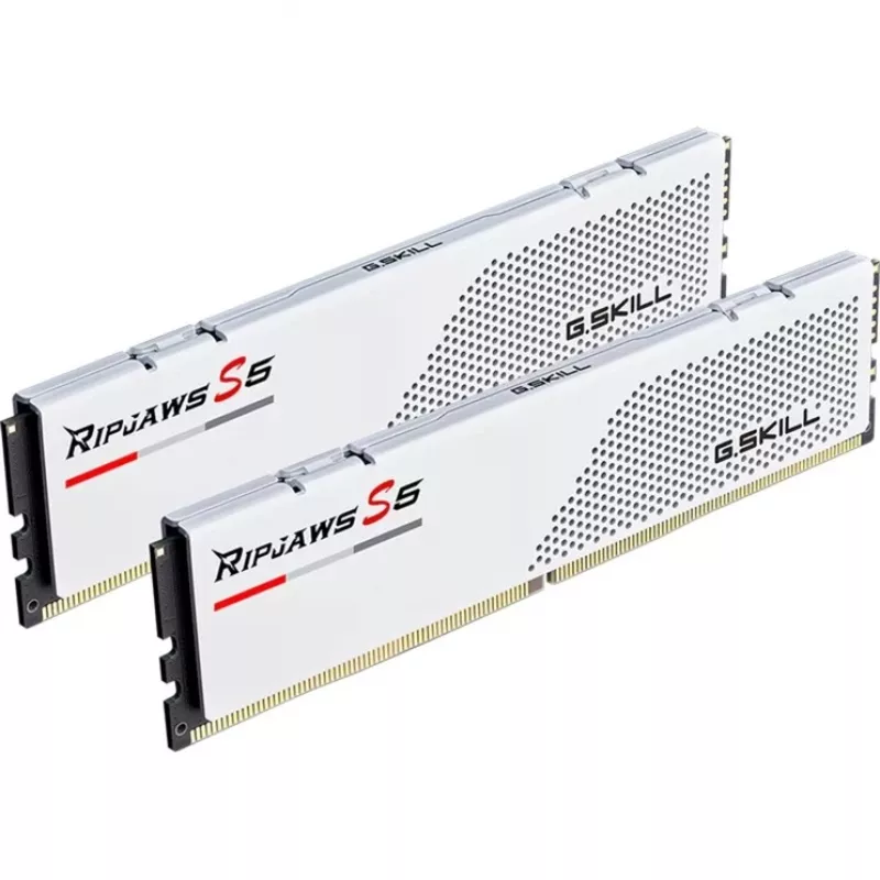 DIMM 32 GB DDR5-6000, geheugen wit, F5-6000J2836G16GX2-RS5W, Ripjaws S5, INTEL XMP