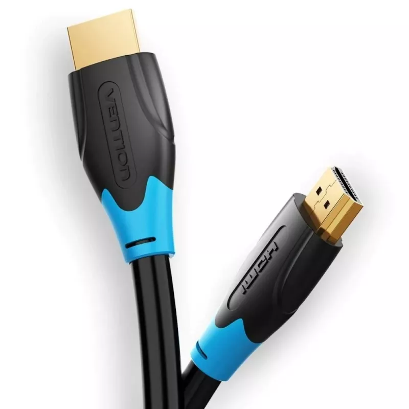 HDMI-kabel Vention AACBN 15 m, HDMI type A naar type A, HDMI 2.0, 18 Gbit/s, ARC, vergulde contacten, zwart