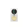 NeXtime klok 3028 OP klok, 16x30,2 cm, wand, glas, zilver