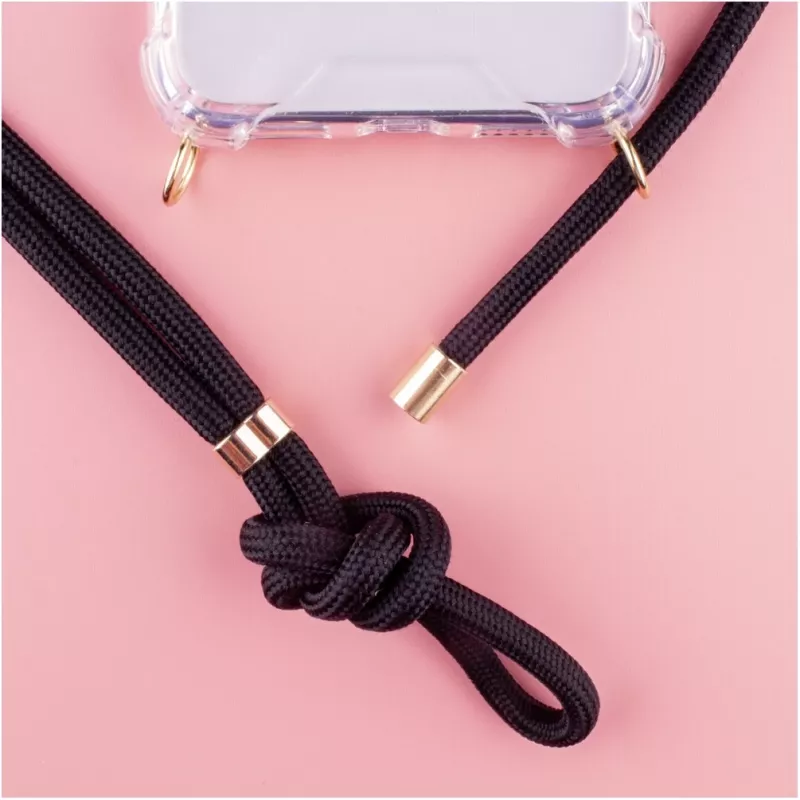 Lookabe telefoonhoesje met ketting voor iPhone XR, goud/zwart