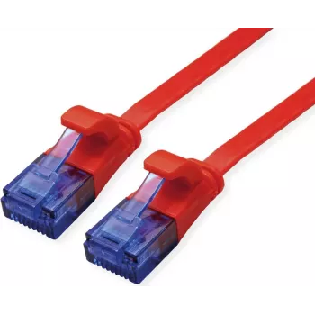 VALUE patchkabel Cat.6A (klasse EA) UTP, extra plat, rood, 5 m (21.99.2025)
