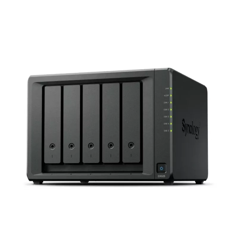 Synology DX525 desktop-uitbreidingseenheid 5-bay voor 3,5-inch HDD/SSD, SATA, hot-swap, zwart