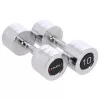 Verchroomde halters 2x10 kg HMS CHD10