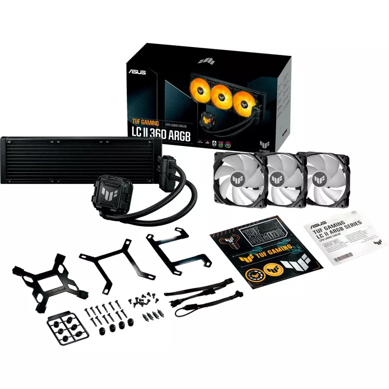 ASUS TUF GAMING LC II 360 ARGB processor-vloeistofkoelset 12 cm zwart