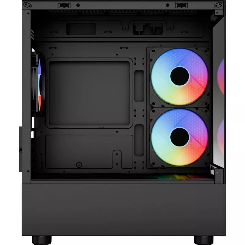 Micro/Mini-ITX computerbehuizing AEROCOOL Geh Viewport Mini-G-BK-v4 ARGB zwart
