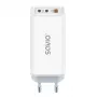 SAVIO LA-07 GaN 65W voeding, USB, QC4.0+, PD 3.0, wit