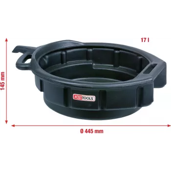 Olieopvangbak ks tools 150.9360, 17 L inhoud, 445 mm diameter