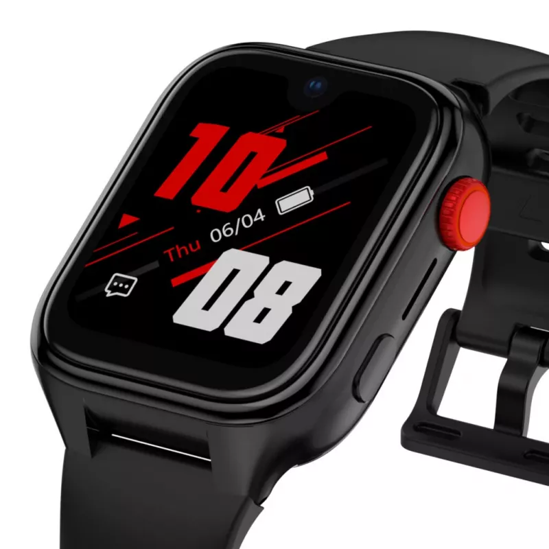 Smartwatch Stelio ST-SWJ102-BK Junior Pro AI 4G zwart – kinderwearable met 4G-connectiviteit