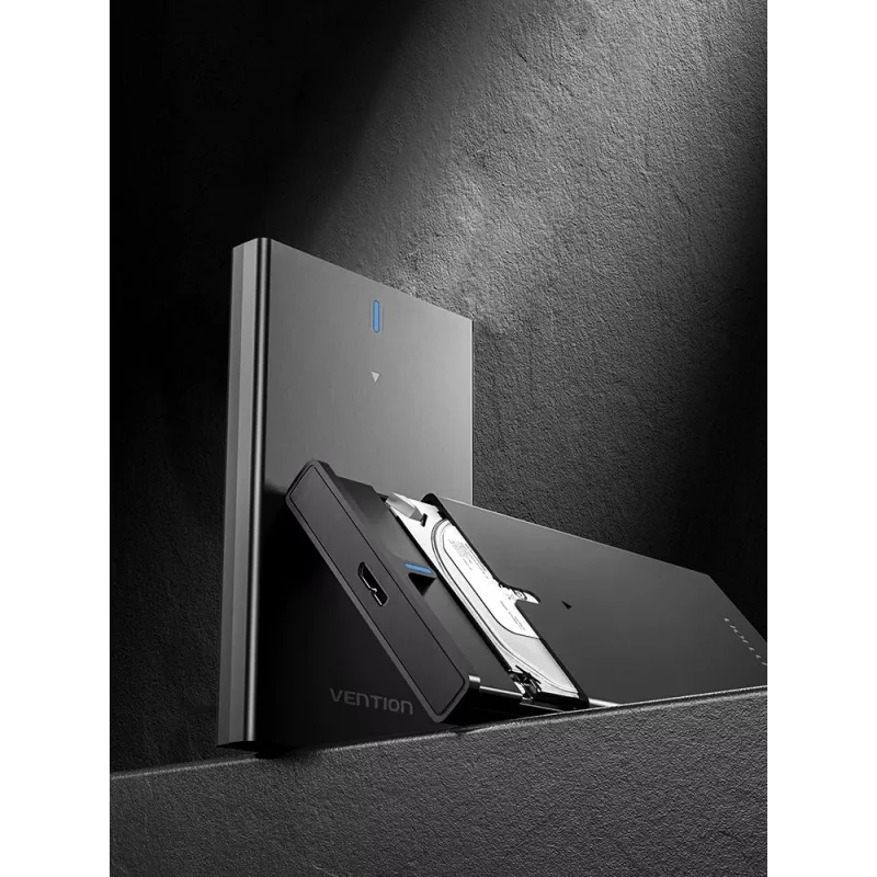 Vention 2,5-inch SATA-harde-schijfbehuizing (USB 3.0 Micro-B) zwart