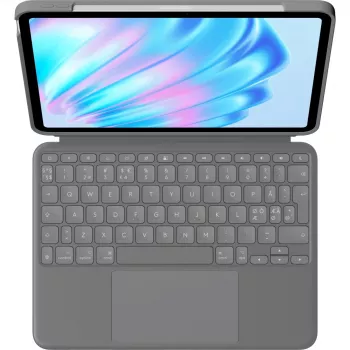 Logitech Combo Touch toetsenbord QWERTY Deens Fins Noors Zweeds Smart Connector grijs