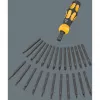 Wera 05018110001 Kraftform Kompakt 900 Set 1 schroevendraaierset met slagschroevendraaier en bits, 19-delig, 1/4", zwart/geel