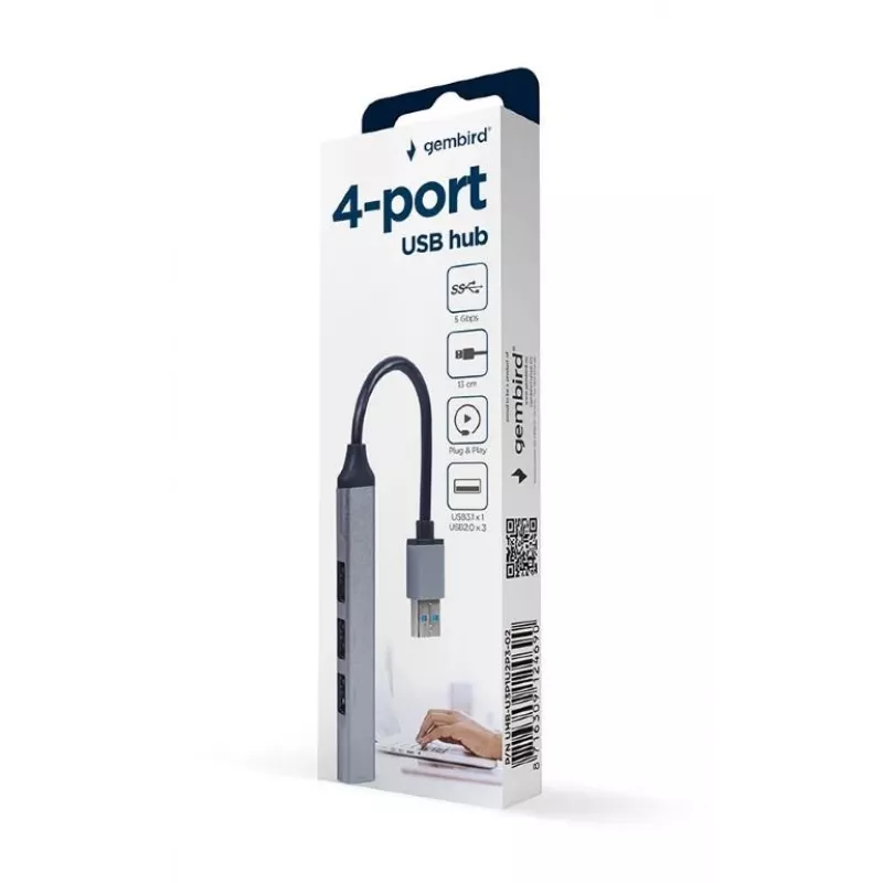 USB 3.0 interface-hub GEMBIRD UHB-U3P1U2P3-02 — 4 poorten