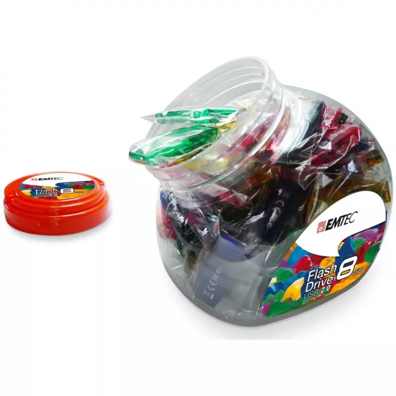 USB-stick Emtec 32 GB USB Type-A C410 Color Mix Candy Jar