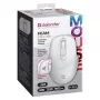Defender Feam MM-296 52297 draadloze muis, stille klik, optisch, 1600 DPI, USB, wit