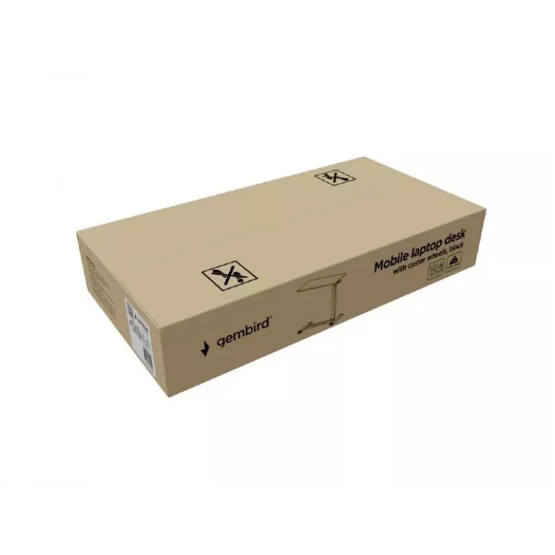 Rechte computertafel Gembird TVS-DESK-02-BK zwart spaanplaat