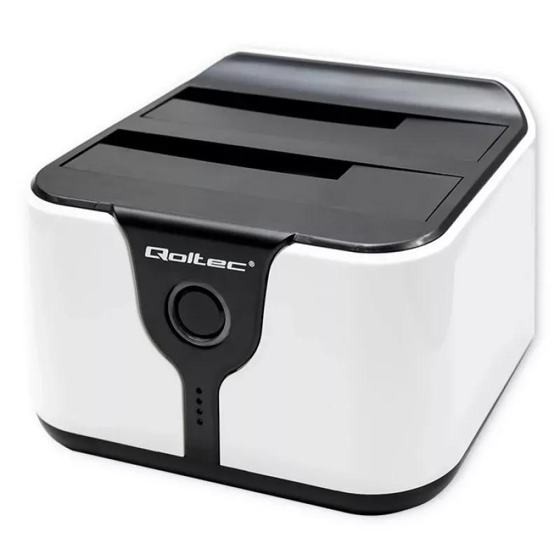 Qoltec 50309 HDD SSD 2.5 3.5 dockingstation | SATA III | USB 3.0 | Super Speed 5 Gb/s | met kloonfunctie