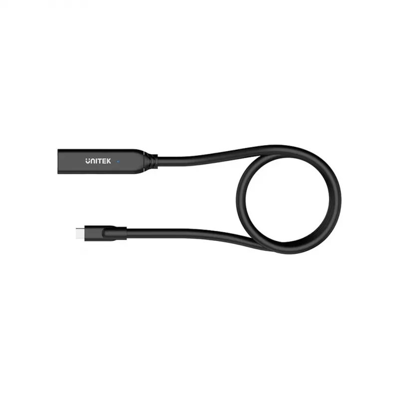 Verlengkabel Unitek U1335ABK01 USB-C stekker naar bus, 10 Gbit/s, 5 m, zwart