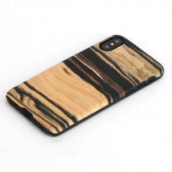 Smartphonehoesje man and wood voor iPhone X/XS – wit ebbenhout zwart