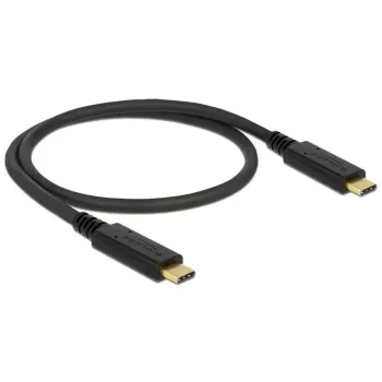 USB-kabel DeLOCK 83042 USB 3.2 Gen 2 0,5 m USB C zwart