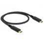 USB-kabel DeLOCK 83042 USB 3.2 Gen 2 0,5 m USB C zwart