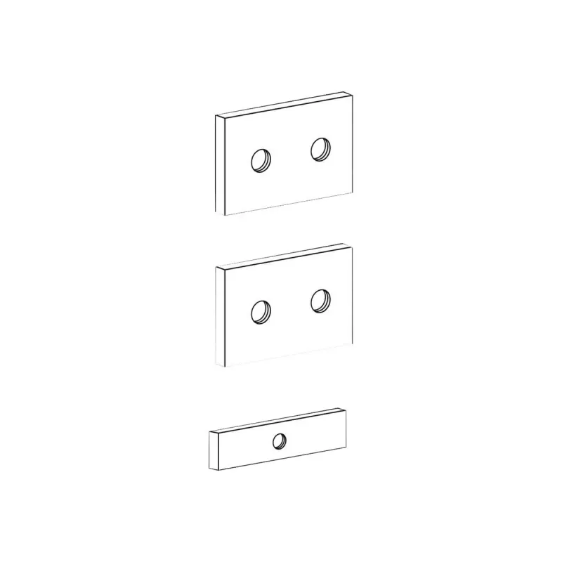 Railmontagebeugelset voor CPU-houders Ergotron 60-156