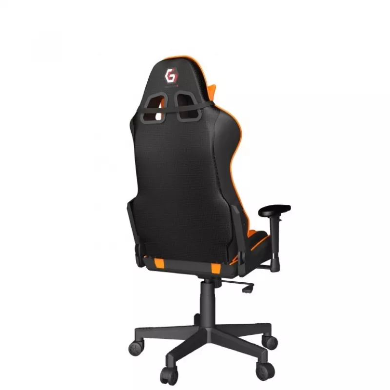 Gamingstoel GEMBIRD GC-SCORPION-04X zwart-oranje ergonomisch design, verstelbare zitting, hoge rugleuning