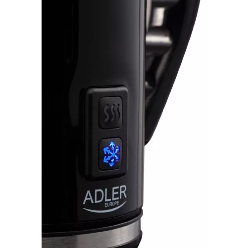 Automatische melkopschuimer/-warmer Adler AD 4478 — RVS-beker, 240 ml inhoud, 500 W, warm & koud