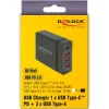 DeLOCK USB-wandlader 63974 universeel zwart AC indoor