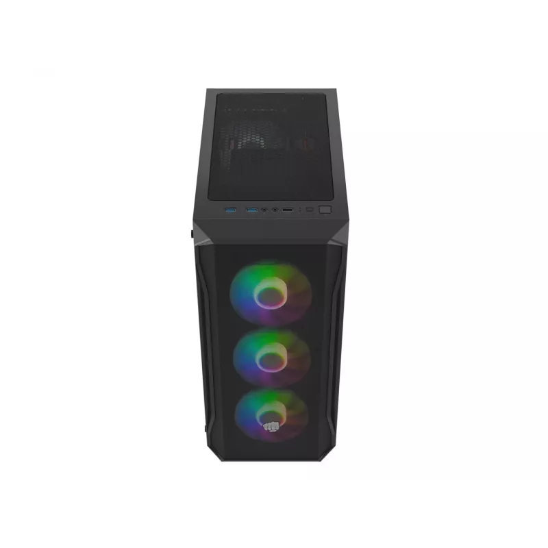 Behuizing Fury Shobo SH4F met RGB-venster en 4 ventilatoren MIDI computer pc