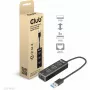 USB-hub CLUB3D USB 3.2 Gen1 Type-A met 3 aansluitingen en Gigabit-Ethernet