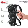 Flexi Black Design L 5 m hondenlijn met rolmechanisme