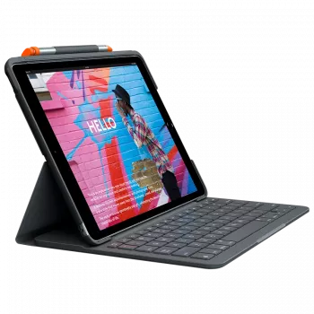 Toetsenbord Logitech slank folio voor iPad (7e, 8e & 9e generatie)