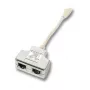 Netwerksplitter EFB Elektronik K5122.015 stekker/bus Cat5e 10/100BASE-TX wit