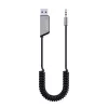 Savio TR-16 transmitter AUX-adapter met handsfree functie, Bluetooth 5.3, Google Assistant/Siri