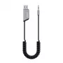 Savio TR-16 transmitter AUX-adapter met handsfree functie, Bluetooth 5.3, Google Assistant/Siri