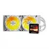 CPU-waterkoeling Darkflash DE240 (wit) – 240-mm-radiator, gesloten AIO-circuit