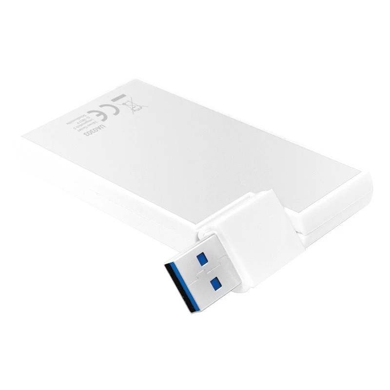 USB 3.0 4-poorts hub, zilver