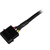 SATA-stroomadapterkabel Sharkoon 15 cm — adapter voor SATA-stroomaansluitingen