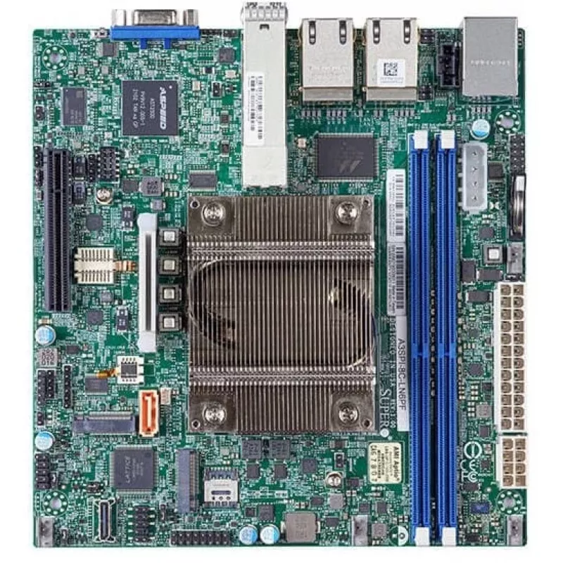 Supermicro moederbord A3SPI-8C-LN6PF mini-ITX Atom C5325 (8C/8T) 2,4 GHz bulk