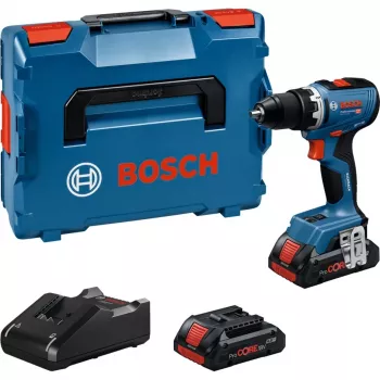 Accu-boorschroevendraaier Bosch GSR 18V-65 met 2x 4.0Ah accu's