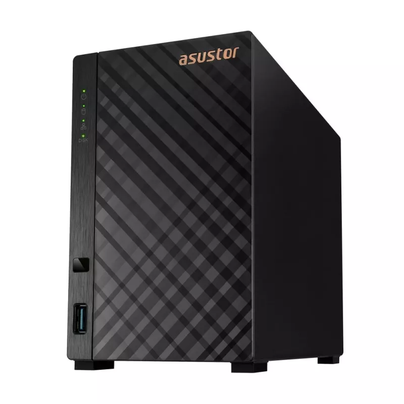 Asustor AS1102TL NAS/opslagserver mini tower Realtek RTD1619B 1 GB DDR4 0 TB ADM zwart