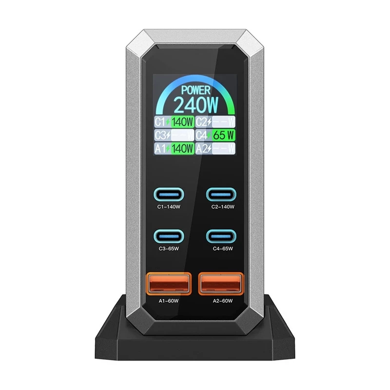 Blitzwolf BW-S31 2xUSB-A, 4xUSB-C, PD, 240W netlader