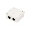Opbouw netwerkdoos Extralink EX.9649 — 2x RJ45 Cat5e STP